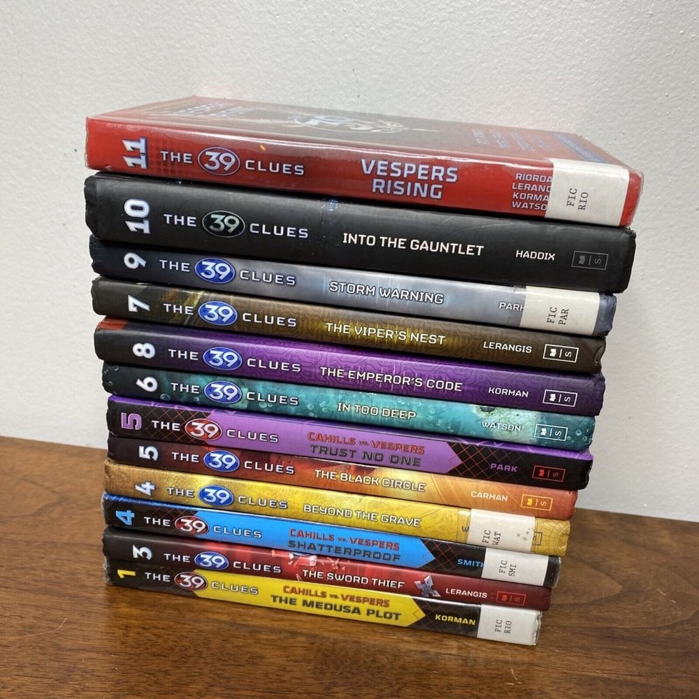 The 39 Clues Book Series Lot of 12 No Cards Clean Hardback